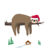 Christmas sloth