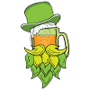 St Patricks bière barbe
