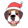 Weihnachten – Weihnachtspullover – Bernhardiner