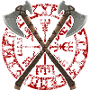 Wikinger Äxte (rot)