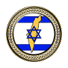 Israel flag map