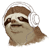 Sloth avec un casque