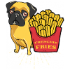 Pommes Frites Fritten Mops Boxer