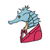 Hippocampe poisson smoking océan cadeau