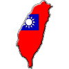 Taiwan flag map