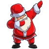 Santa Dabbing Festive Christmas