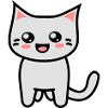 Kawaii Kitteh with round eyes
