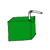 Drinking packet green
