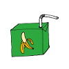 Trinkpäckchen Banane