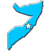 Somalia flag map