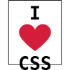 I Love CSS (Programmierer-Shirt)