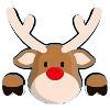 Rudolph's Friendly Reindeer Head