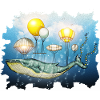 Whale, flying whale
