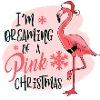 dans le rêve d'un noël rose