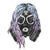 Grunge Nuclear Radioactive Peach Gas Mask