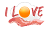 Ham with egg - breakfast