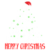 Joyeux Noël chevaux sapin
