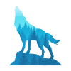 Wolf Double Exposure Forest