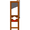 Guillotine case échafaudé exécution horreur