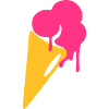 eis, Eiskrem, waffel, Sommer