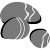 Three pebbles