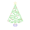 Juletræ ASCII kunst