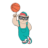 basketball bear cool gift shirt