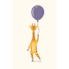 Illustrazione del palloncino di giraffa