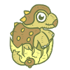 vilain bébé Dino