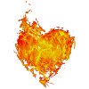 Flammendes Herz
