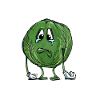 Funny vegetable Sad Sprout