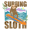 Surfing sloth