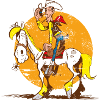 Lucky Luke Jolly Jumper Sunset