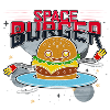 Space fast food burger