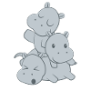 Hippo - Hippopotamus - Hippo - Family