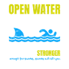 Lustiger Freiwasserschwimmhai