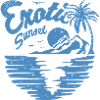 Exotisches Sunset Palm Design