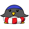 Penguin swimming swimmer swimming