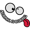 Normal Is Boring Smiley