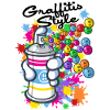 Graffiti cartoon style