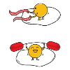 Spiegelei im Fitnessstudio