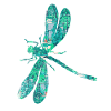 Dragonfly garden wing