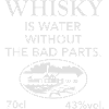 Whisky is water, Label