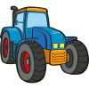 Blue tractor