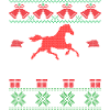 Merry Christmas horses