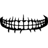 tænder mund grin rædsel halloween skræmmende boes