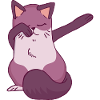 dabbing cat cat dab