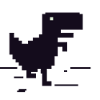 Retro pixel dinosaur