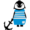 South pole penguin & anchor