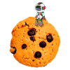 Cookie kiks astronaut ydre rum bagning kage sød